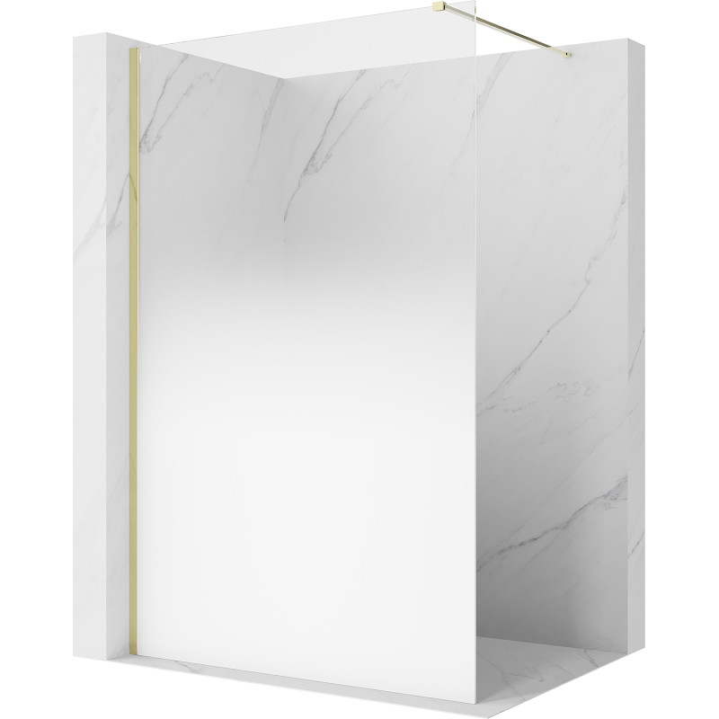 Mexen Kioto Dušo pertvara Walk-in 70 x 200 cm, ombre balta 8 mm, auksinė - 800-070-101-50-86