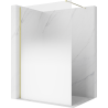 Mexen Kioto dušo sienelė Walk-in 80 x 200 cm, ombre balta 8 mm, auksinė - 800-080-101-50-86