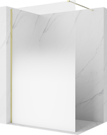 Mexen Kioto dušo sienelė Walk-in 90 x 200 cm, ombre balta 8 mm, auksinė - 800-090-101-50-86