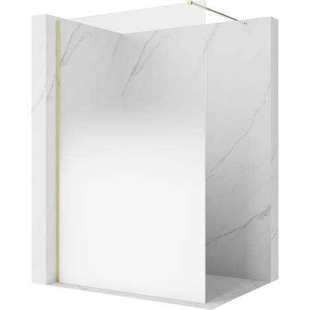 Mexen Kioto dušo siena Walk-in 120 x 200 cm, balta ombre 8 mm, auksinė - 800-120-101-50-86