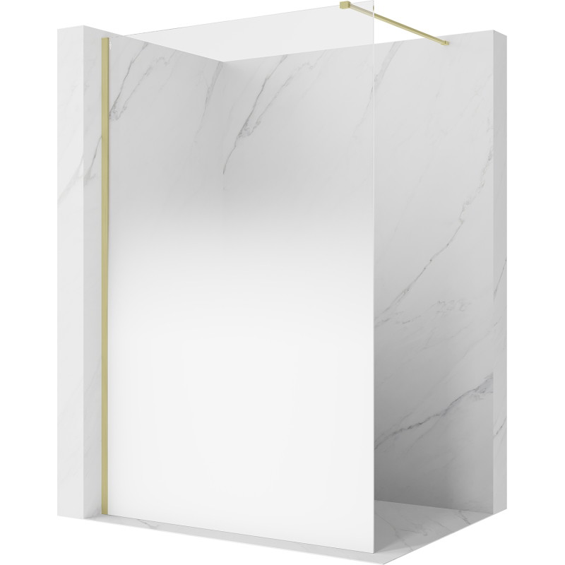 Mexen Kioto Dušo sienelė Walk-in 80 x 200 cm, ombre balta 8 mm, auksinė šlifuota - 800-080-101-55-86