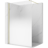 Mexen Kioto dušo siena Walk-in 120 x 200 cm, ombre balta 8 mm, auksinė šlifuota - 800-120-101-55-86