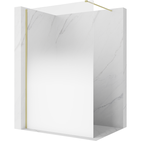 Mexen Kioto dušo pertvara Walk-in 150 x 200 cm, balta ombre 8 mm, auksinė šlifuota - 800-150-101-55-86