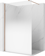 Mexen Kioto Dušo sienelė Walk-in 110 x 200 cm, balta ombre 8 mm, šlifuota varis - 800-110-101-65-86