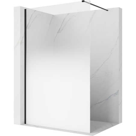 Mexen Kioto dušo sienelė Walk-in 120 x 200 cm, ombre balta 8 mm, juoda - 800-120-101-70-86