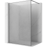 Mexen Kioto dušo pertvara Walk-in 80 x 200 cm, skaidrus kreko 12 mm, šepetėliu pilkas ginklų - 800-080-101-66-04-X