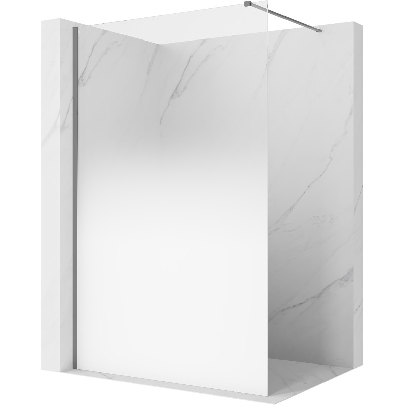 Mexen Kioto Dušo siena Walk-in 110 x 200 cm, baltas ombre 8 mm, šautuvas metalas - 800-110-101-95-86
