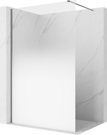 Mexen Kioto Dušo siena Walk-in 150 x 200 cm, ombre balta 8 mm, gun metalas - 800-150-101-95-86