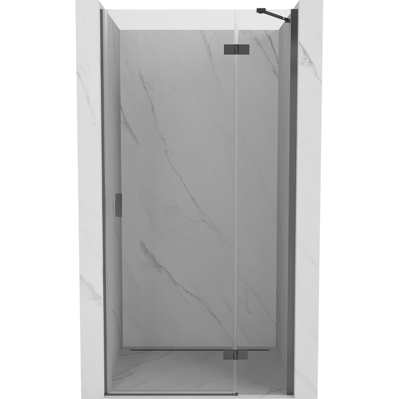 Mexen Mist-H dešinės pusės dušo durys atveriamos 110 cm, skaidrus, ginklų metalo spalvos - 8A5-110-000-95-00-P