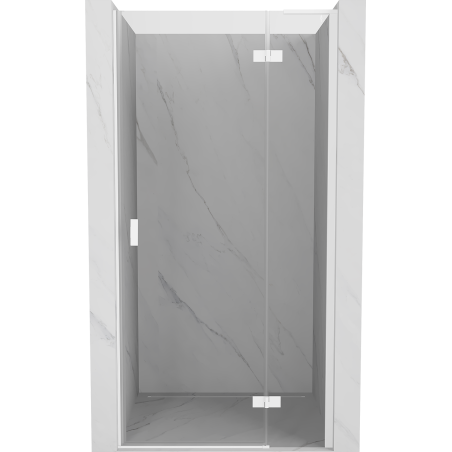 Mexen Mist-H L dešinės pusės atveriamos dušo durys 105 cm, skaidrios, baltos - 8A5L-105-000-20-00-P