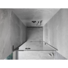 Mexen Mist-H L kairiosios varstomos dušo durys 110 cm, skaidrios, ginklo metalo spalvos - 8A5L-110-000-95-00-L
