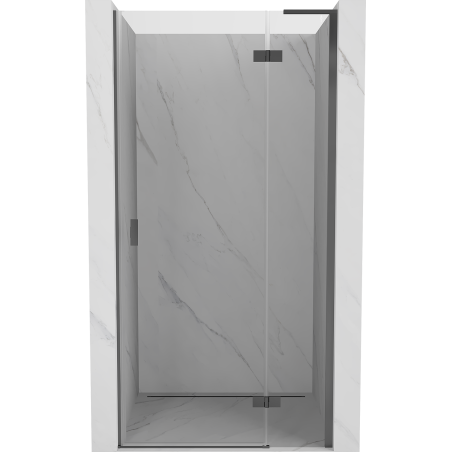 Mexen Mist-H L dešinės pusės dušo durelės, skaidrios, ginklų metalo spalvos, 110 cm - 8A5L-110-000-95-00-P