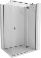 Mexen Mist-H T dušo kabina su atveriamomis kairinėmis durimis 70 x 70 cm, permatoma, chromuota - 8A5T-070-070-01-00-L