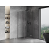 Mexen Mist-H T dešinysis sulankstomas dušo kabinas 80 x 80 cm, permatomas, gun metal - 8A5T-080-080-95-00-P