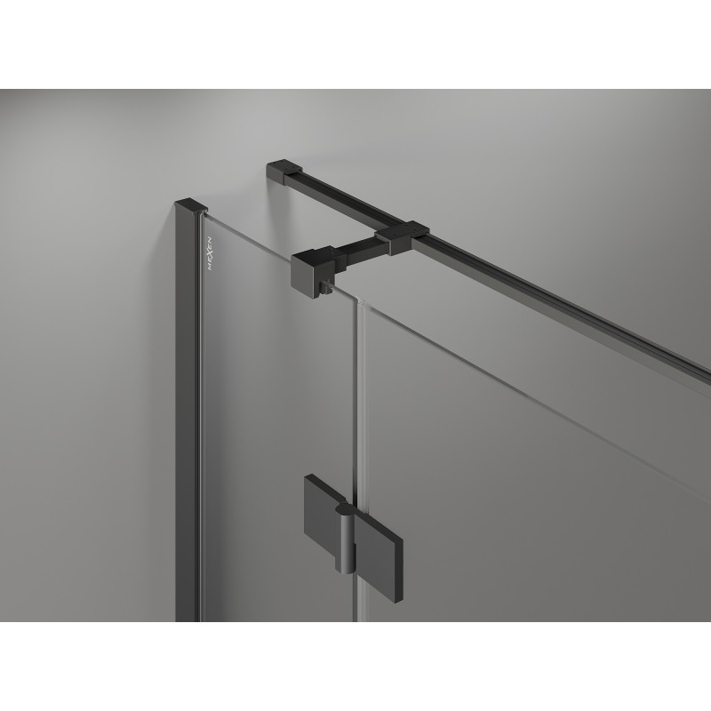 Mexen Mist-H T dešinė atveriama dušo kabina 80 x 110 cm, skaidri, tamsus metalas - 8A5T-080-110-95-00-P