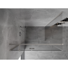 Mexen Mist-H T dušo kabina su atidaromomis durimis, kairinė 115 x 70 cm, skaidri, šlifuotas nikelis - 8A5T-115-070-97-00-L