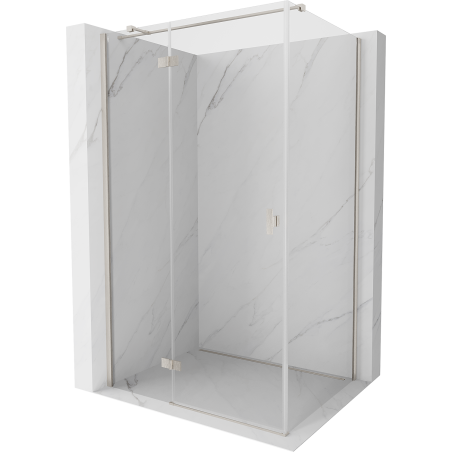 Mexen Mist-H T dušas kabina, varstoma kairė, 70 x 80 cm, permatomas, šlifuotas nikelis - 8A5T-070-080-97-00-L