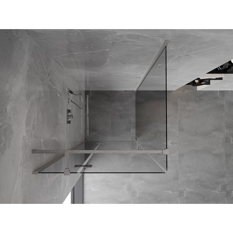 Mexen Mist-H T Duso kabina durų kairė 85 x 85 cm, skaidri, šlifuotas nikelis - 8A5T-085-085-97-00-L