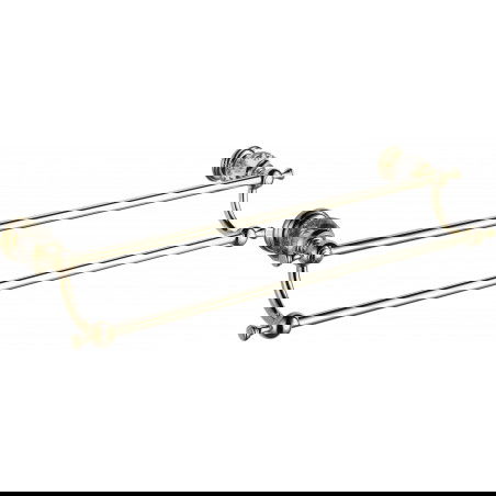 Mexen Estela dvigubas rankšluosčių laikiklis, auksinis - 7011525-50