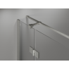 Mexen Mist-H T dešinysis pasukamas dušo kabinos skyrius 80 x 90 cm, skaidrus, šlifuotas nikelis - 8A5T-080-090-97-00-P