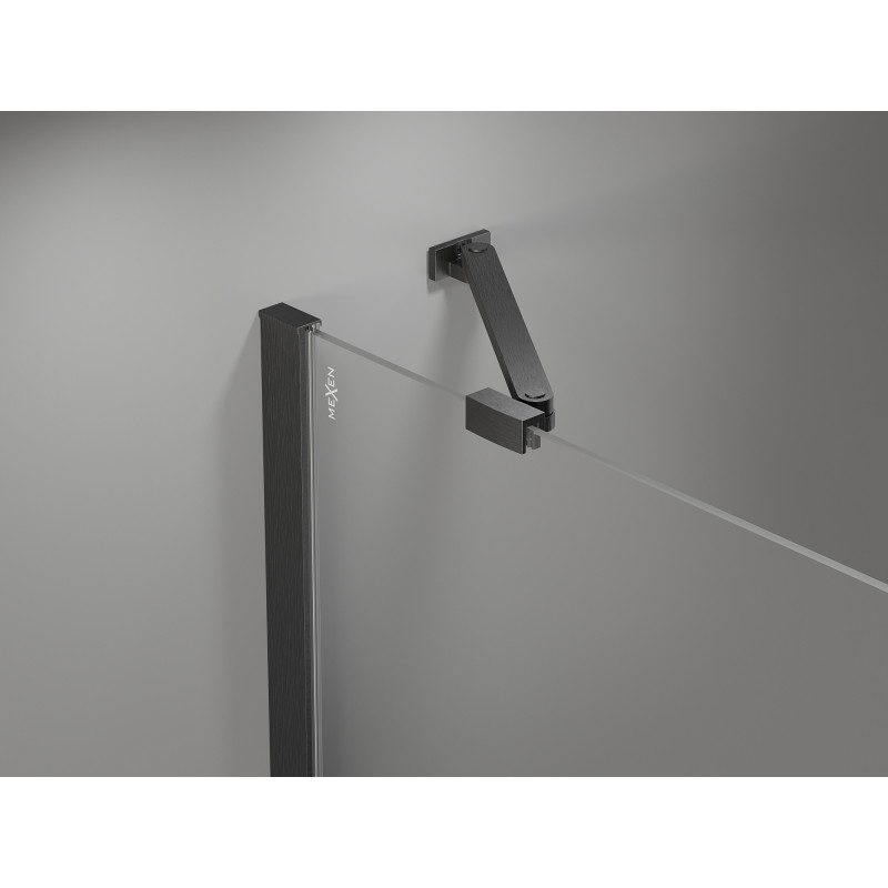 Mexen Mist-H Dviguba atveriama dušo kabina dešinėje 85 x 95 cm, skaidri, šlifuota ginklų pilka - 8A5-085L-095P-66-00