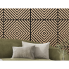 Mexen Linea 03 akustinė sieninė panelė 60 x 60 cm (4 vnt.), 9 mm veltinis, techninis fanera, balinta ąžuolo