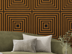 Mexen Linea 13 sieninė akustinė plokštė 60 x 60 cm (4vnt.), 9 mm veltinis, techninis lukštas, Natūralus Ąžuolas