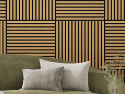 Mexen Linea 15 akustinė sienų plokštė 60 x 60 cm (4vnt.), veltinis 9 mm, techninis fanera, Ąžuolas Klasikinis