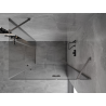 Mexen Mist-H Dviejų durų dešinės pusės dušo kabina 75 x 110 cm, skaidri, ginklų metalo spalva - 8A5-075L-110P-95-00