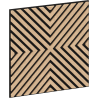 Mexen Linea 01 akustinė sieninė plokštė 60 x 60 cm (4vnt.), 9 mm veltinis, techninis faneras, Balintas Ąžuolas