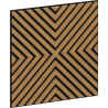 Mexen Linea 01 akustinė sieninė plokštė 60 x 60 cm (4vnt.), 9 mm veltinis, techninis faneris, Ąžuolas Classic