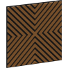 Mexen Linea 01 akustinė sieninė plokštė 60 x 60 cm (4 vnt.), veltinis 9 mm, techninis faneras, Natūralus Ąžuolas