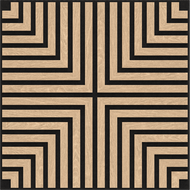 Mexen Linea 02 akustinė sienų plokštė 60 x 60 cm (4vnt.), veltinis 9 mm, techninis fanera, Balintas Ąžuolas