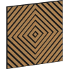 Mexen Linea 03 akustinė sieninė plokštė 60 x 60 cm (4 vnt.), veltinis 9 mm, techninis fanera, Ąžuolas Classic