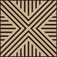 Mexen Linea 06 akustinė sieninė plokštė 60 x 60 cm (4vnt.), 9 mm veltinis, techninis faneris, Balintas Ąžuolas
