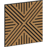 Mexen Linea 06 sieninis akustinis skydelis 60 x 60 cm (4 vnt.), veltinis 9 mm, techninis faneravimas, Ąžuolas Classic