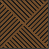Mexen Linea 08 akustinė sienų plokštė 60 x 60 cm (4 vnt.), 9 mm veltinis, techninė fanera, Natūrali ąžuolas