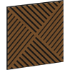 Mexen Linea 08 akustinė sienų plokštė 60 x 60 cm (4 vnt.), 9 mm veltinis, techninė fanera, Natūrali ąžuolas