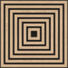 Mexen Linea 13 akustinė sieninė plokštė 60 x 60 cm (4 vnt.), 9 mm veltinis, techninis fanera, Balintas Ąžuolas