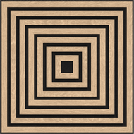 Mexen Linea 13 akustinė sieninė plokštė 60 x 60 cm (4 vnt.), 9 mm veltinis, techninis fanera, Balintas Ąžuolas