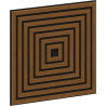 Mexen Linea 13 sieninė akustinė plokštė 60 x 60 cm (4vnt.), 9 mm veltinis, techninis lukštas, Natūralus Ąžuolas