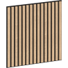 Mexen Linea 15 akustinė sieninė plokštė 60 x 60 cm (4vnt.), 9 mm veltinis, techninis faneris, Balintas Ąžuolas