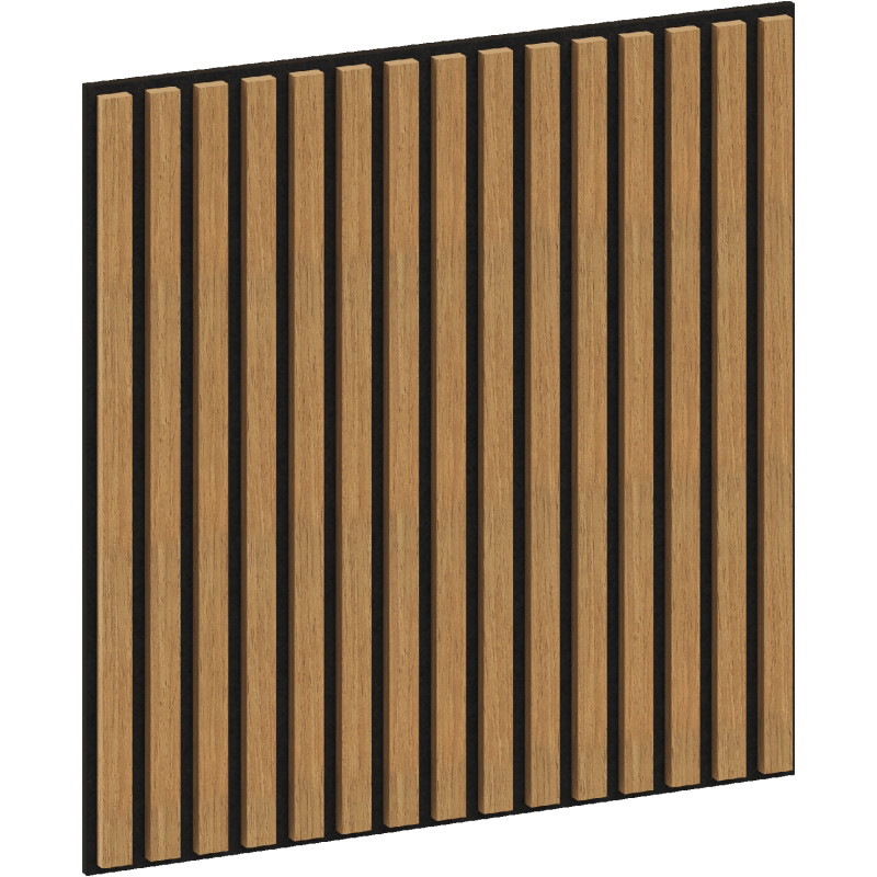 Mexen Linea 15 akustinė sienų plokštė 60 x 60 cm (4vnt.), veltinis 9 mm, techninis fanera, Ąžuolas Klasikinis