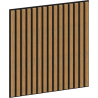 Mexen Linea 15 akustinė sienų plokštė 60 x 60 cm (4vnt.), veltinis 9 mm, techninis fanera, Ąžuolas Klasikinis