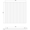 Mexen Linea 15 akustinė sienų plokštė 60 x 60 cm (4vnt.), veltinis 9 mm, techninis fanera, Ąžuolas Klasikinis