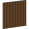 Mexen Linea 15 akustinė sieninė plokštė 60 x 60 cm (4 vnt.), 9 mm veltinis, techninis lukštas, Natūralus Ąžuolas