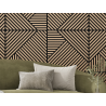 Mexen Linea 25 sieninė akustinė plokštė 60 x 60 cm (4 vnt.), veltinis 9 mm, techninis fanera, Baltintas Ąžuolas