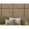 Mexen Linea 26 akustinis sienos skydelis 60 x 60 cm (4 vnt.), veltinis 9 mm, techninis lukštas, Balintas Ąžuolas