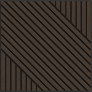 Mexen Linea 26 sieninis akustinis skydas 60 x 60 cm (4vnt.), 9 mm veltinis, techninis fanera, Mocca Ąžuolas