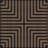 Mexen Linea 02 akustinė sieninė plokštė 60 x 60 cm (4 vnt.), veltinis 9 mm, techninis fanera, Tamsus Riešutas